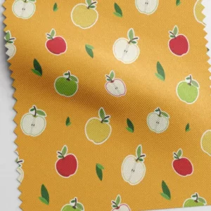 Pommes - Popeline de Coton Bio au mètre